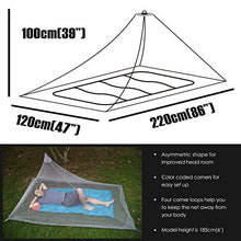 Carica l'immagine nel visualizzatore di Gallery, Dimples Excel Mosquito - Rete per letto singolo da campeggio, 250 Grigio.