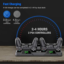 Carica l'immagine nel visualizzatore di Gallery, BEBONCOOL PS4 Supporto Verticale Stand Vertical Controller Charger...