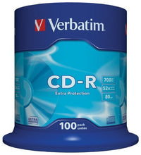 Carica l'immagine nel visualizzatore di Gallery, Verbatim  CD-R 52x 700MB, confezione da 100 100 Stück, Argento