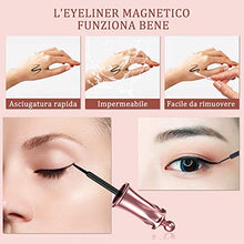 Carica l'immagine nel visualizzatore di Gallery, Ciglia Magnetiche, 2020 Escalation Finte Magnetiche e Set Di Eyeliner...