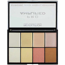 Carica l'immagine nel visualizzatore di Gallery, makeup Revolution Pro amplificato Strobe &amp; highlighting- palette, Ultr... - Ilgrandebazar