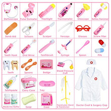 Carica l'immagine nel visualizzatore di Gallery, HERSITY 35 Pezzi Valigetta del Medico Kit Dottore Giocattolo con Luci e...