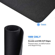 Carica l'immagine nel visualizzatore di Gallery, cimetech Tappetino per Mouse Confortevole Superficie Superfine in Fibra black