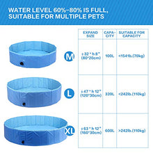 Carica l'immagine nel visualizzatore di Gallery, Pecute Piscina per Cani Grande e Media XL: 160x30cm, Blu