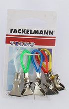 Carica l'immagine nel visualizzatore di Gallery, Fackelmann Set 4 Appendi Strofinacci, Plastica, Multicolore, 6 x 1.5 x 0.3 cm - Ilgrandebazar