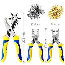 Carica l'immagine nel visualizzatore di Gallery, S&amp;R Fustellatrice/Occhiellatrice/Perforatrice per Cuoio, Teloni, Pelle,...