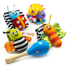Carica l'immagine nel visualizzatore di Gallery, BOWZ Sonagli Neonato e Maracas - Giocattoli per Bambini 4 Pezzi + 1