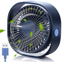 Carica l'immagine nel visualizzatore di Gallery, SmartDevil Ventilatore USB, Mini USB Ventilatore, Silenzioso, Blu
