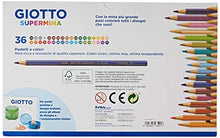 Carica l'immagine nel visualizzatore di Gallery, Giotto Supermina 36 pastelli a colori, assortiti, 36 Pezzi