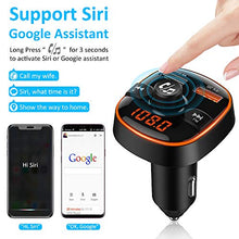 Carica l'immagine nel visualizzatore di Gallery, Zealife Bovon Trasmettitore Bluetooth per Auto, 7 Colori Controluce con Modalità...
