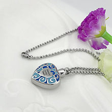 Carica l'immagine nel visualizzatore di Gallery, Collana con urna per ceneri e incisione in inglese “No Longer by My Side... - Ilgrandebazar