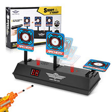Carica l'immagine nel visualizzatore di Gallery, Keten Bersaglio Elettrico per Nerf Guns, Auto-Reset Intelligent Light Nero