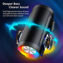 Carica l'immagine nel visualizzatore di Gallery, Cassa Bluetooth, COOCHEER Altoparlante Bluetooth Portatili 24W con Luce Nero - Ilgrandebazar