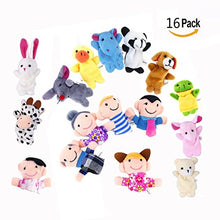 Carica l'immagine nel visualizzatore di Gallery, Jzhen 16 Pezzi Marionette Dita in Velluto,Burattini a Dito Finger Puppets... - Ilgrandebazar