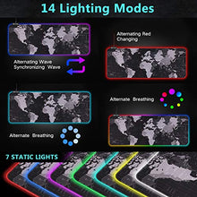 Carica l'immagine nel visualizzatore di Gallery, Hiveseen Tappetino Mouse Gaming, RGB Nero con 14 Effetti...