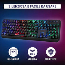 Carica l'immagine nel visualizzatore di Gallery, KLIM™ Chroma Tastiera Wireless Italiana - Sottile, Resistente,