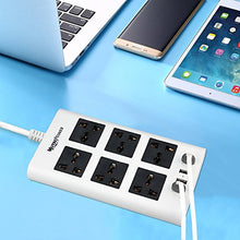 Carica l'immagine nel visualizzatore di Gallery, MutecPower Universale multipresa Ciabatta con 6 Prese e 4 Porte USB Spina EU - Ilgrandebazar