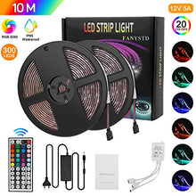 Carica l'immagine nel visualizzatore di Gallery, 10M Striscia LED 5050 RGB, Nastri con 300 LEDs, Impermeabile IP65,... - Ilgrandebazar