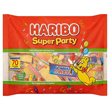 Carica l'immagine nel visualizzatore di Gallery, Haribo Super Party Variety Sweets, 70 mini sacchetti