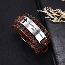 Carica l'immagine nel visualizzatore di Gallery, Fishhook - Braccialetto religioso alla moda con incisione motivazionale...