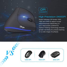 Carica l'immagine nel visualizzatore di Gallery, ECHTPower Mouse Portatile, Verticale, Design Ergonomico, DPI Nero