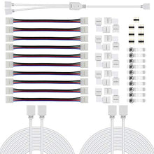 Carica l'immagine nel visualizzatore di Gallery, Chesbung 5050 Kit di connettori per strisce LED RGB a 4 pin di... - Ilgrandebazar