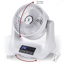 Carica l'immagine nel visualizzatore di Gallery, MACOM Enjoy &amp; Relax 993 Tornado Ventilatore a Doppia Oscillazione Automatica