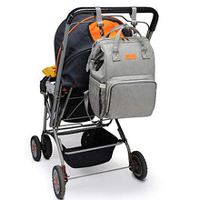 Carica l'immagine nel visualizzatore di Gallery, Zaino Mamma Multifunzione Neonato Fasciatoio Bambino Impermeabile Light Gray - Ilgrandebazar