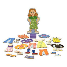 Carica l'immagine nel visualizzatore di Gallery, Melissa &amp; Doug- Maggie Bambola in Legno con Guardaroba Multicolore - Ilgrandebazar