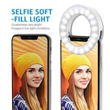 Carica l'immagine nel visualizzatore di Gallery, Criacr Luce per Selfie, Cellulare con ad Anello, 40 LED + 2 Pezzi