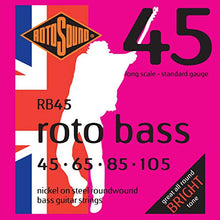 Carica l'immagine nel visualizzatore di Gallery, Rotosound RB45 Archi, Basso, Acciaio, Nichel, 45-105 - Ilgrandebazar