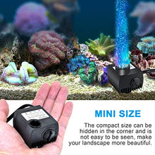 Carica l'immagine nel visualizzatore di Gallery, Maxesla Pompa Sommergibile Mini Acqua con 300L/H + 12Luce - Ilgrandebazar