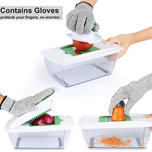 Carica l'immagine nel visualizzatore di Gallery, Taglia Verdure Tutto in 1, Mandolina da Cucina Affettatrice 8-Lame Verde 2 - Ilgrandebazar