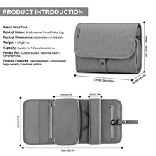 Carica l'immagine nel visualizzatore di Gallery, Wind Took Bolsa da Toilette Beauty Case Viaggio Wash Bag Grigio Argento - Ilgrandebazar