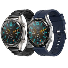 Carica l'immagine nel visualizzatore di Gallery, Supore Cinturino Compatibile con Huawei Watch GT2 46mm/Watch Nero + Blu notte