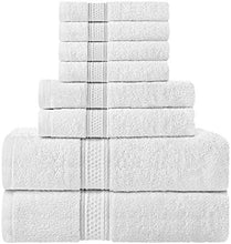 Carica l'immagine nel visualizzatore di Gallery, Utopia Towels - Set di asciugamani a 8 pezzi; 2 da bagno, 2 White - Ilgrandebazar