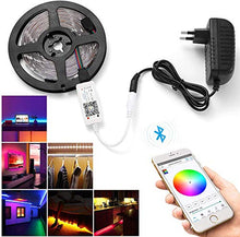 Carica l'immagine nel visualizzatore di Gallery, Striscia LED RGB Bluetooth Strisce 5M 150 con Led 5m