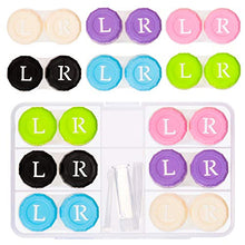 Carica l'immagine nel visualizzatore di Gallery, Whaline - Set di 6 custodie a contatto per lenti a colorate con...