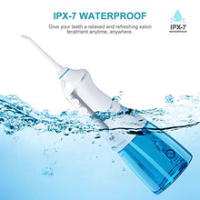 Carica l'immagine nel visualizzatore di Gallery, Idropulsore Dentale portatile, TUREWELL Irrigatore Orale 300ml, 3 modalità 4...