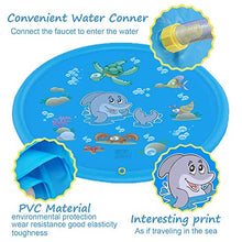 Carica l'immagine nel visualizzatore di Gallery, Funny House Tappetino Gioco d'Acqua, 170CM Splash Play Mat di Spruzzi...