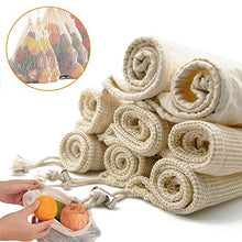 Carica l'immagine nel visualizzatore di Gallery, [Senza plastica]Sacchetti riutilizzabili , Sacchetti di Frutta e Verdura,...