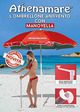 Carica l'immagine nel visualizzatore di Gallery, Ombrellone da Spiaggia Antivento ,resistente al vento con il suo sistema Blu