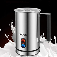 Carica l'immagine nel visualizzatore di Gallery, Montalatte elettrico automatico da 500 watt 240 ml in acciaio inossidabile adatto per rivestimento antiaderente schiuma di latte caldo e freddo facile da pulire
