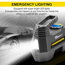 Carica l'immagine nel visualizzatore di Gallery, SKEY Compressore Portatile per Auto, gonfiatore Digitale a 12V DC, Pompa per...