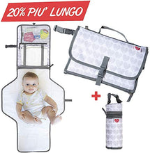 Carica l'immagine nel visualizzatore di Gallery, Fasciatoio Portatile Pieghevole da Viaggio, NUOVO MODELLO 2020, Borsa... - Ilgrandebazar