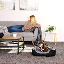 Carica l'immagine nel visualizzatore di Gallery, dibea DB00521, Letto per Cani, Divano 60 x 48 x 18 cm, M, Grigio/Nero - Ilgrandebazar