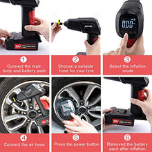 Carica l'immagine nel visualizzatore di Gallery, NASTIMA 20V 145PSI Gonfiatore di Pneumatici per compressore d'Aria Cordless... - Ilgrandebazar