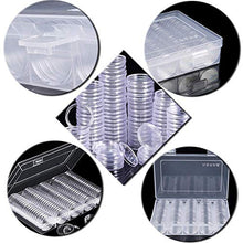 Carica l'immagine nel visualizzatore di Gallery, Chriffer 100 PCS Scatola per Monete Capsule di Custodie bianco - Ilgrandebazar