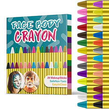 Carica l'immagine nel visualizzatore di Gallery, JamBer 28 Colori Face Paint, pastelli matite da Trucco sicure e 28colore - Ilgrandebazar