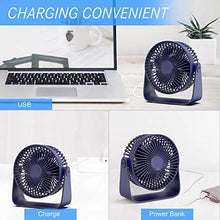 Carica l'immagine nel visualizzatore di Gallery, TedGem Ventilatore USB, da Tavolo Portatile...